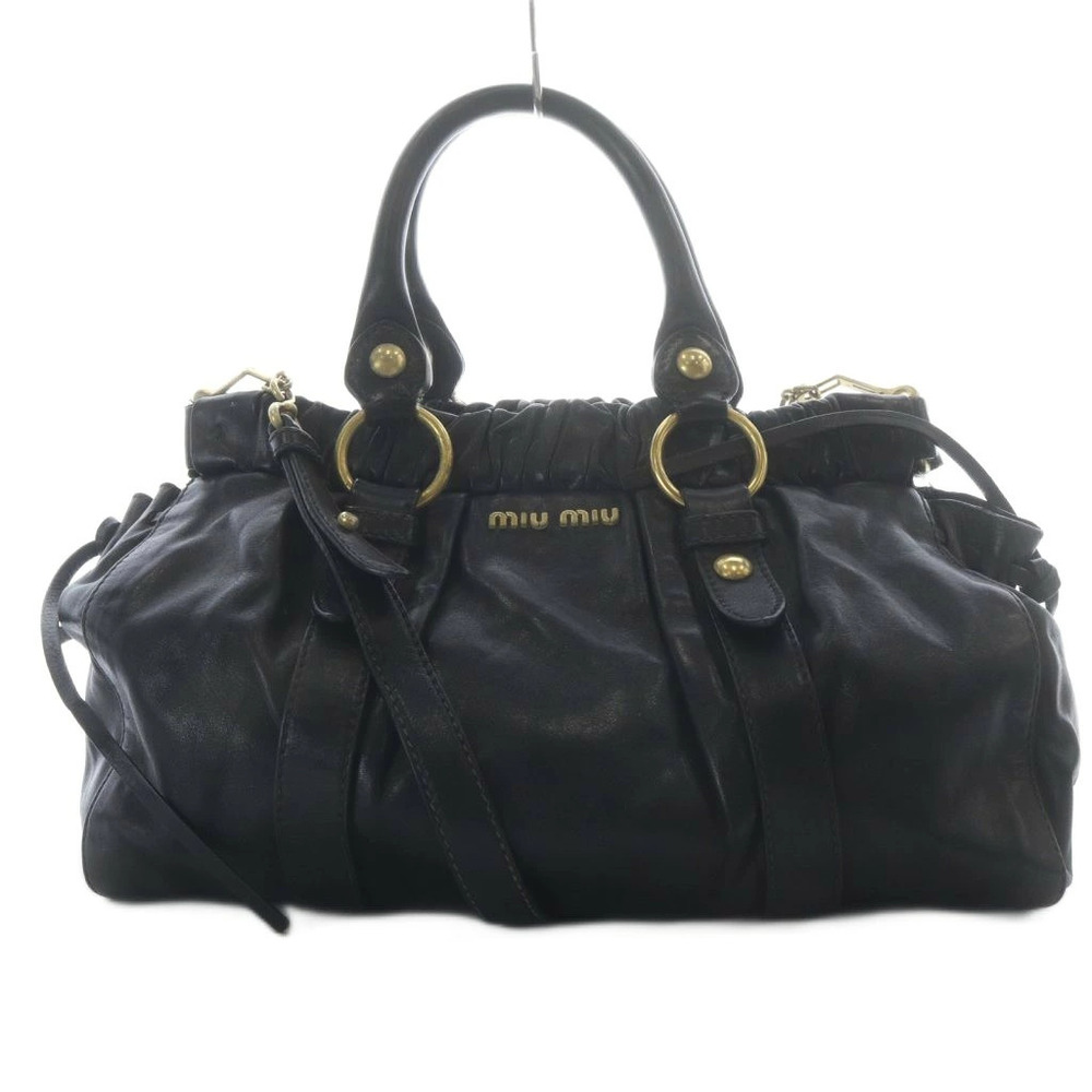 Miu Miu Handbag shoulder bag leather black